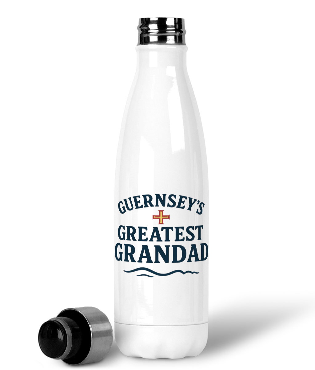 Guernsey's Greatest Grandad - Premium Stainless Steel Water Bottle