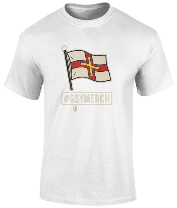 #GSYMERCH Cartoon Flag Tee (White)